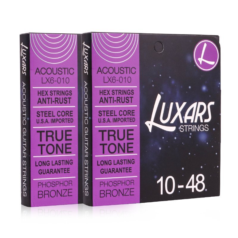 LuxarsMusic LX6-010 acoustic guitar string packaging