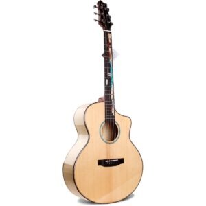 LUXARS LX-R6 40.5-Inch Solid Top Acoustic Guitar