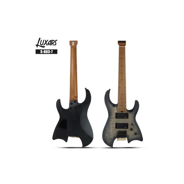 LUXARS S-G63-7 Headless Electric Guitar - Image 3