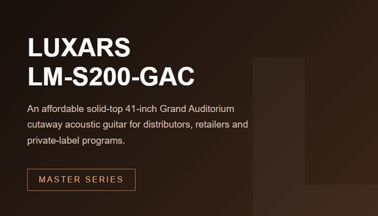 LUXARS LM-S200-GAC Master Series acoustic guitar