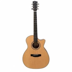 LUXARS LM-S200-GAC solid Sitka spruce top acoustic guitar front view
